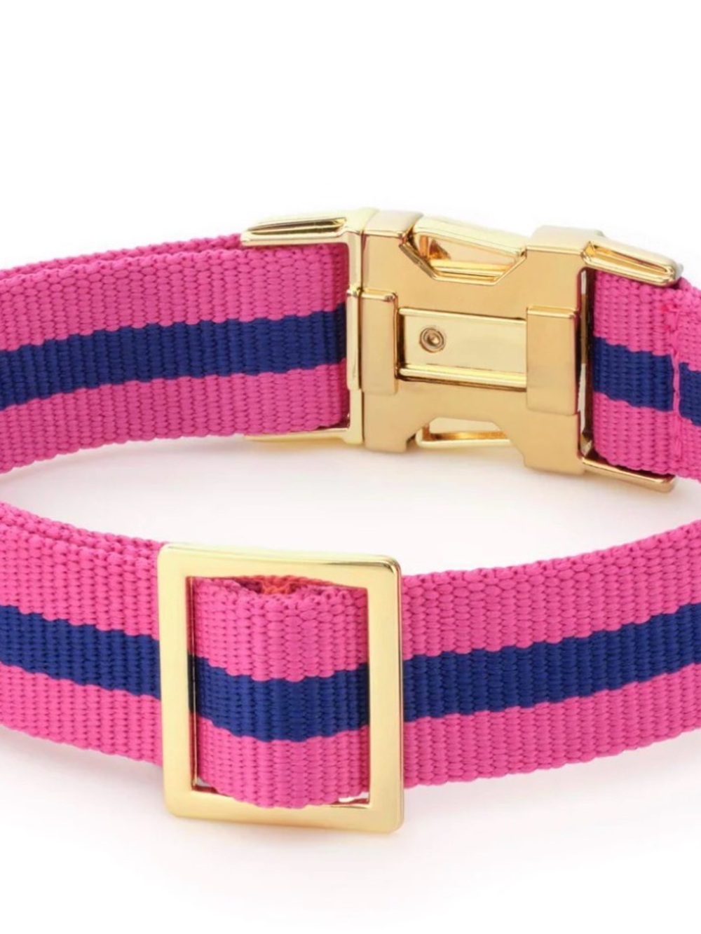 Sloane Striped Foggy Dog Size L Adjustable Dog Collar NWOT - Picture 3 of 5